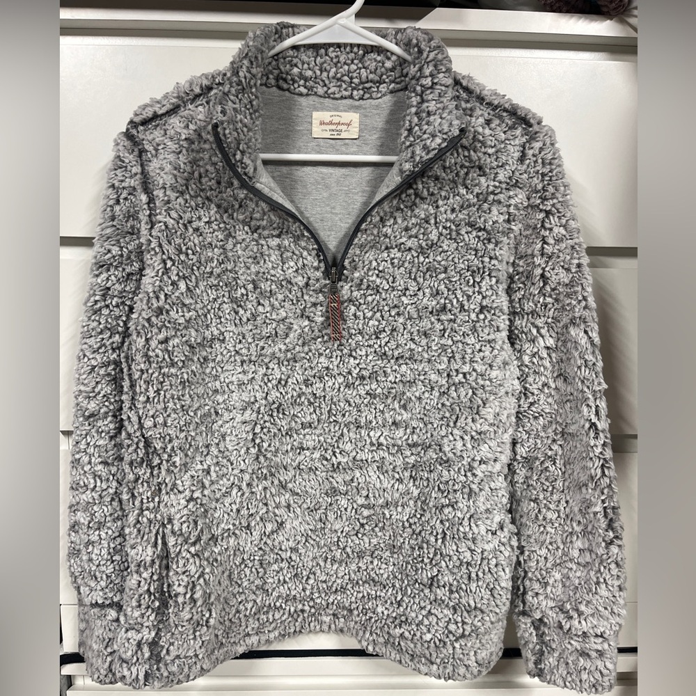 Weatherproof Vintage Gray Sherpa Fleece